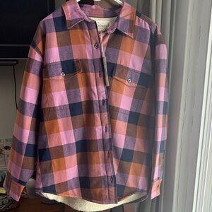 Natural Reflections Plaid Shirt in Purple and Brown